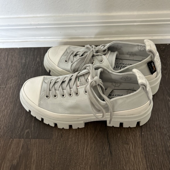 Bussola Callidora Sneakers Womens US Size 8 8.5 EU 39 Platform Shoes Light Gray - Picture 5 of 8